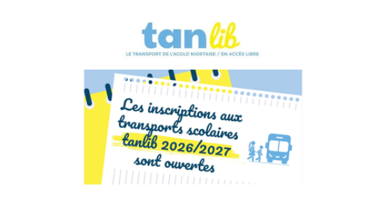 Ouverture des inscriptions aux transports scolaires tanlib rentrée 2026/2027