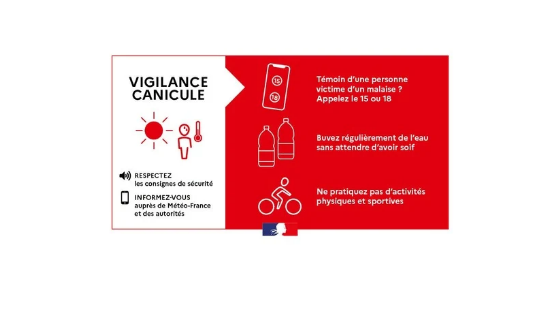 Alerte météo – Passage en vigilance rouge canicule